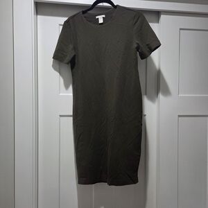 H&M Olive Midi Dress